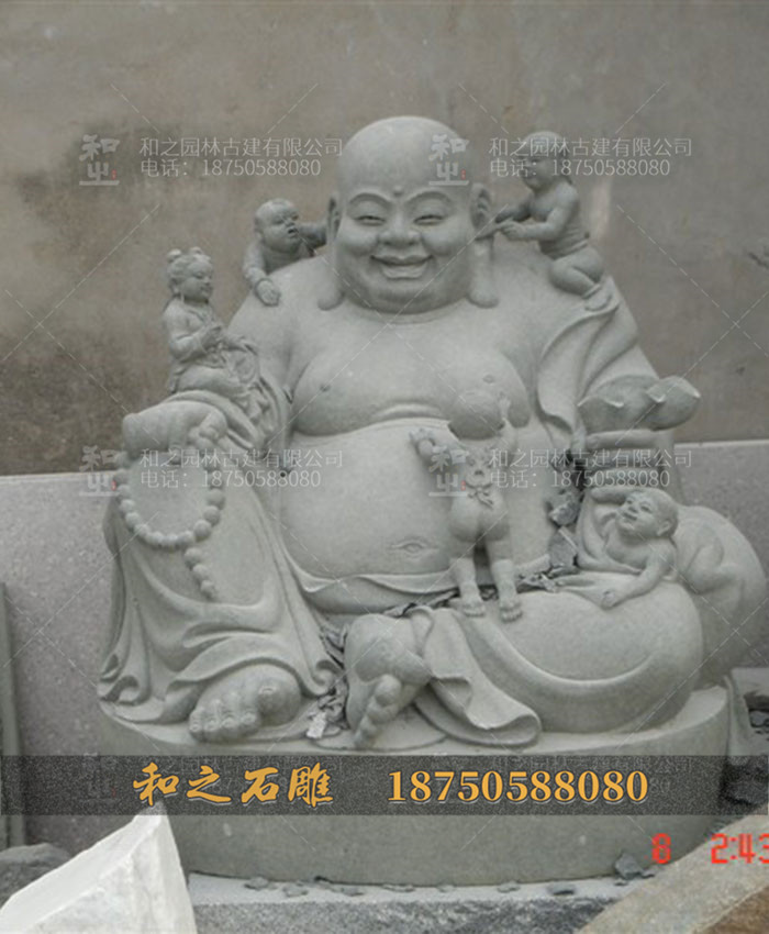 寺庙石雕弥勒佛