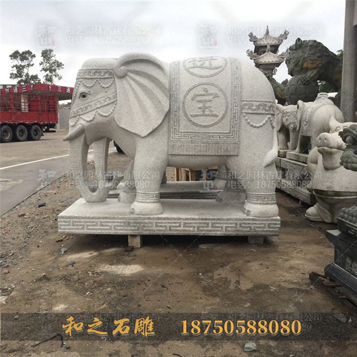 大理石大象雕塑