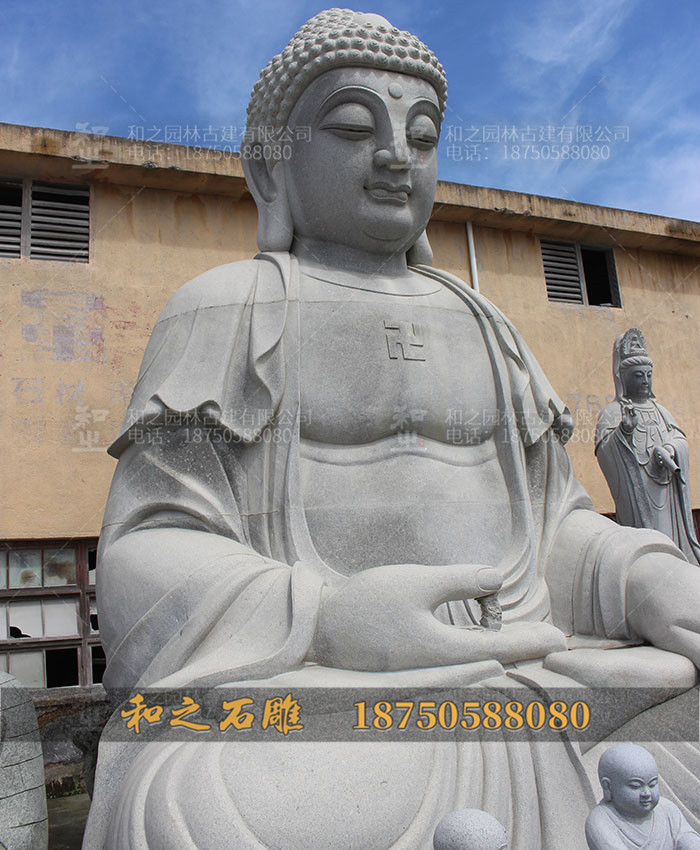 大型释迦牟尼佛石雕像