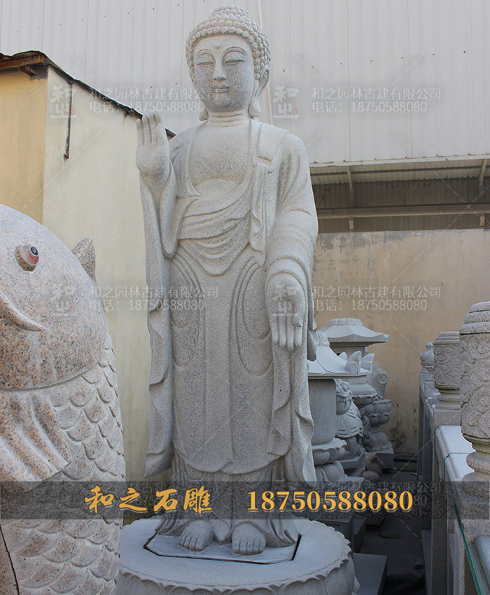 石雕佛像与愿印