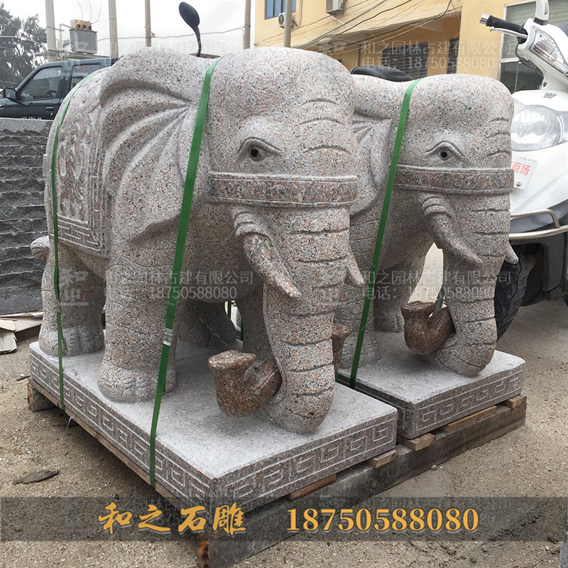 石雕大象价钱