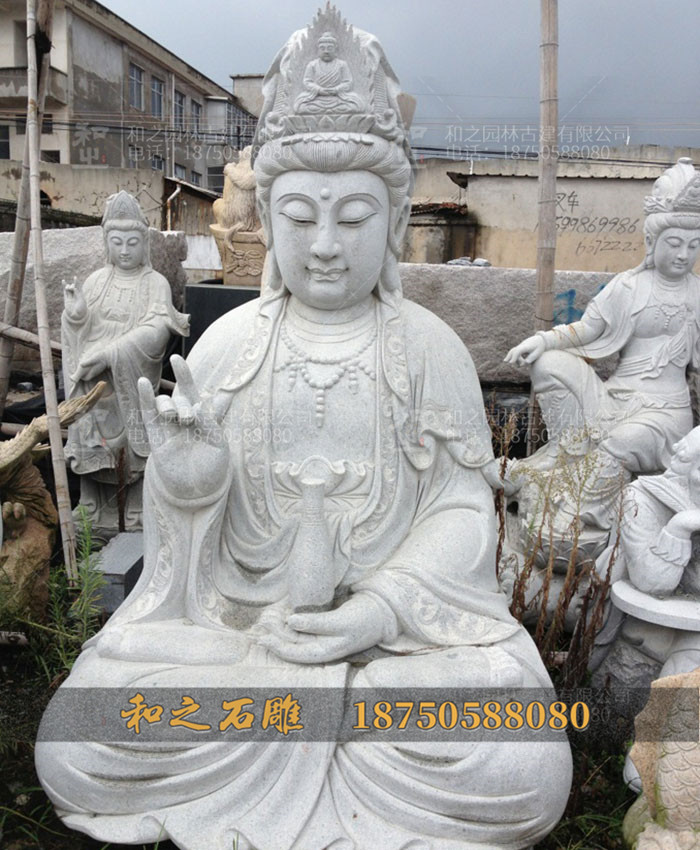 观音石雕像