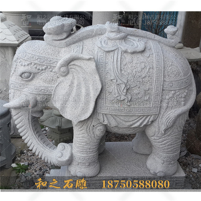 石雕大象工艺品