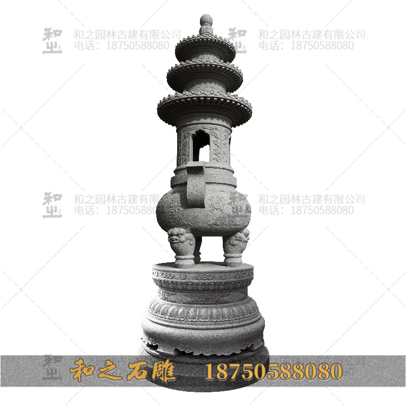 石材香炉雕刻