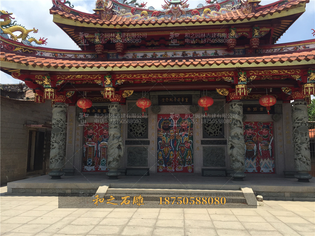 寺庙龙柱 寺庙龙柱