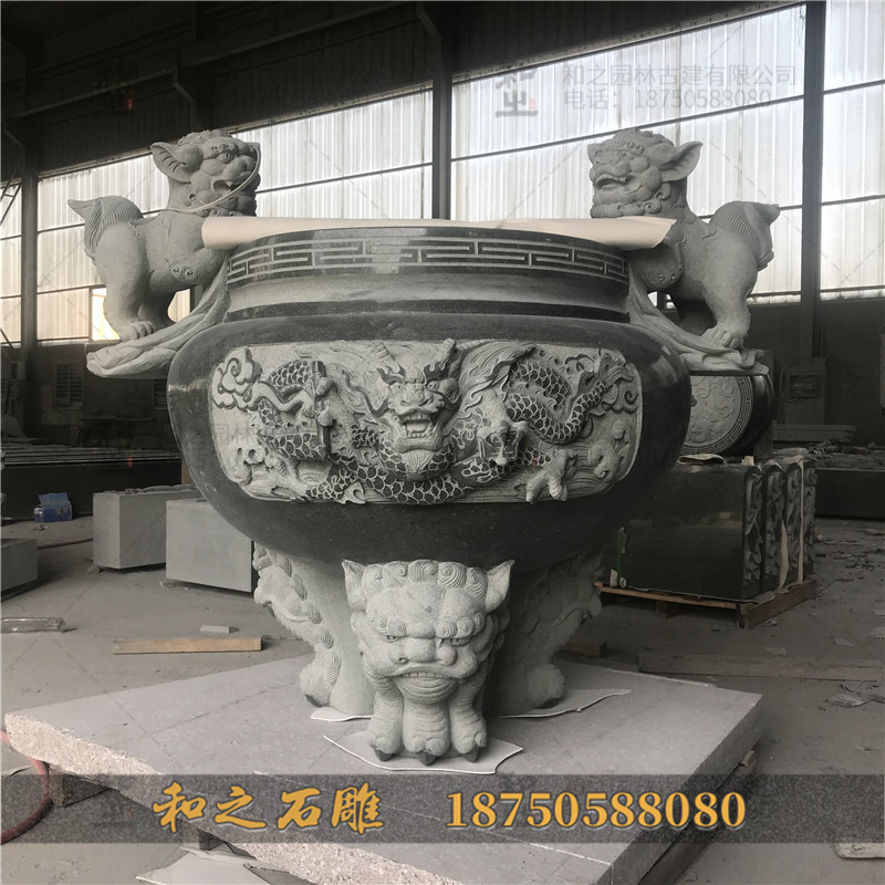 寺庙石雕香炉