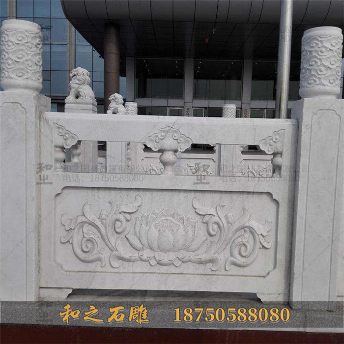 芝麻白石雕栏杆