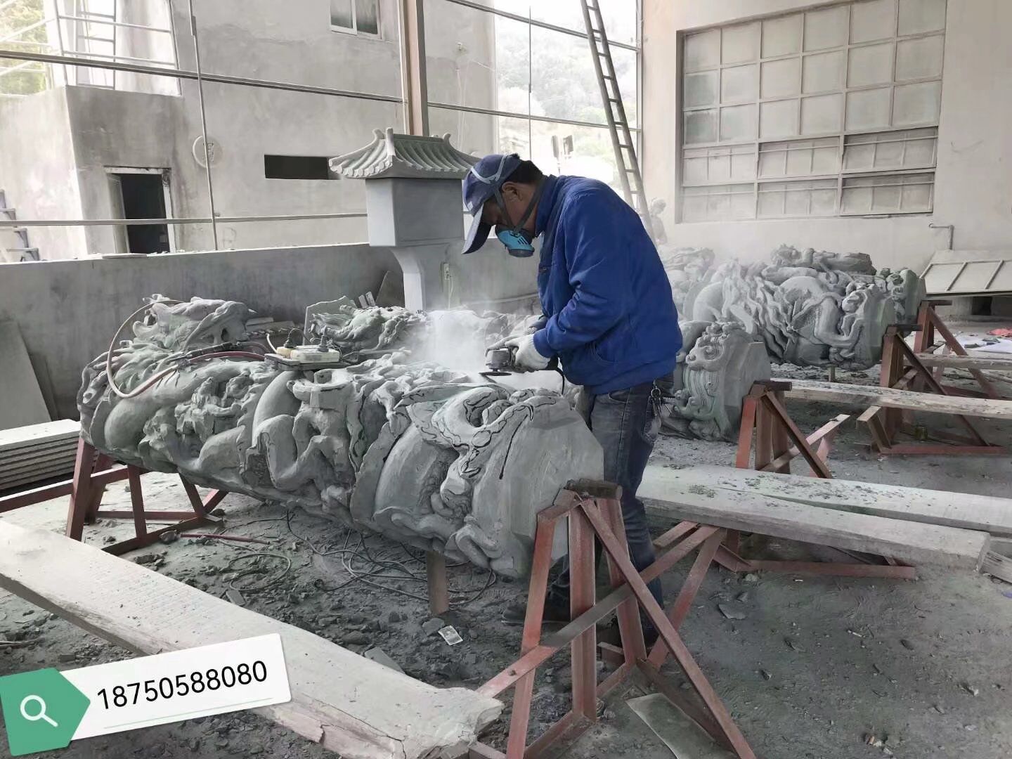 石雕龙柱加工