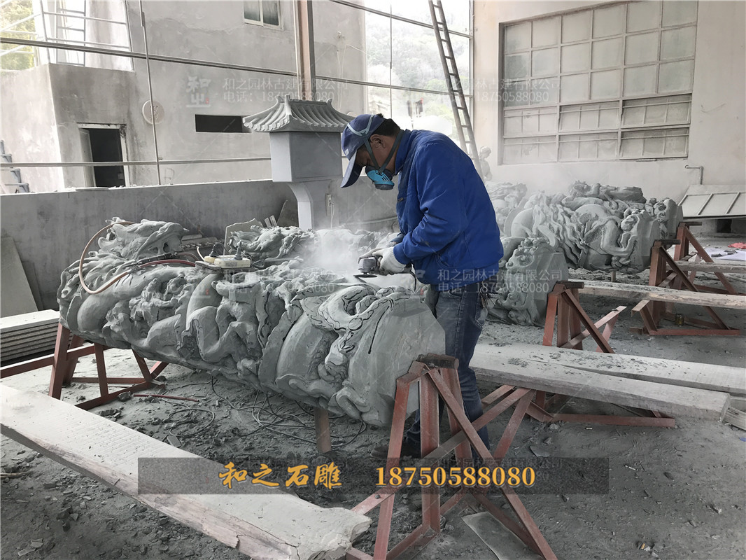 石雕龙柱加工