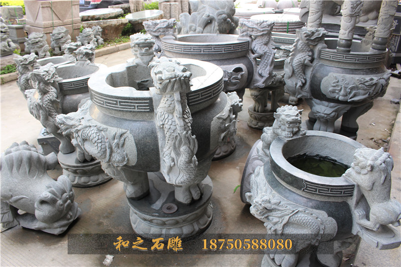 寺庙石雕香炉